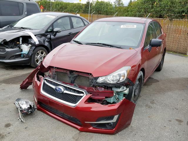 JF1GPAA68FG207910 - 2015 SUBARU IMPREZA BA RED photo 2