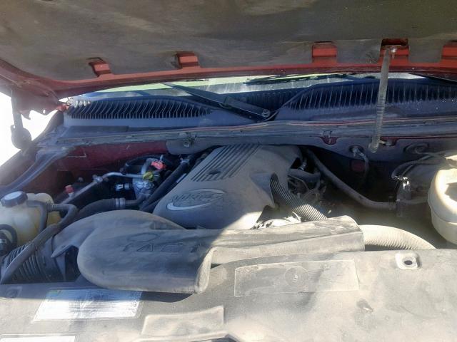 1GNEC13Z23R115638 - 2003 CHEVROLET TAHOE C150 მუქწითელი ფოტო 7
