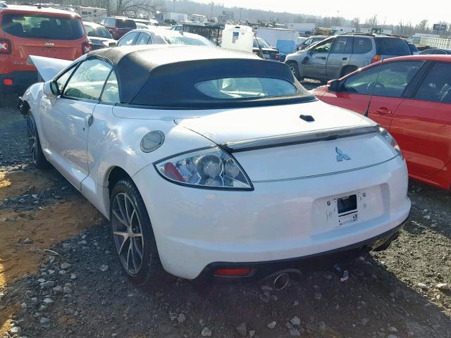 4A3AL35TX9E011214 - 2009 MITSUBISHI ECLIPSE SP WHITE photo 3