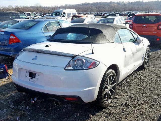 4A3AL35TX9E011214 - 2009 MITSUBISHI ECLIPSE SP WHITE photo 4