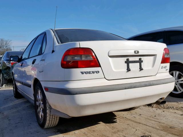 YV1VS2558YF563901 - 2000 VOLVO S40 WHITE photo 3