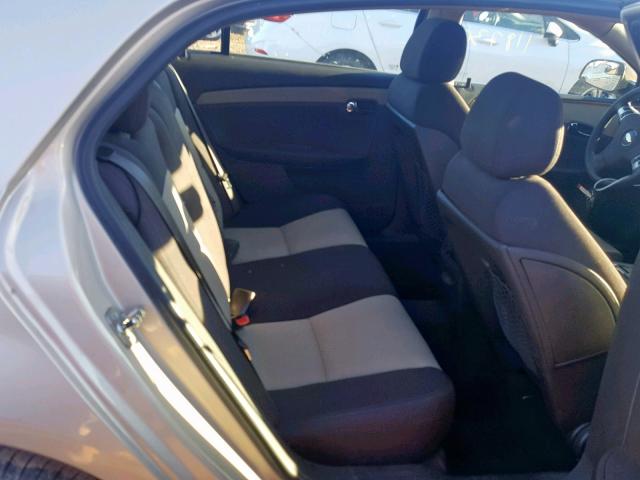 1G1ZH57B69F210559 - 2009 CHEVROLET MALIBU 1LT ოქროსფერი ფოტო 6