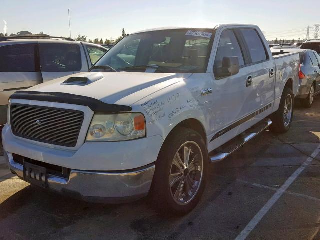 1FTPW12565KB73786 - 2005 FORD F150 SUPER WHITE photo 2