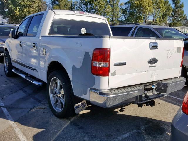 1FTPW12565KB73786 - 2005 FORD F150 SUPER WHITE photo 3