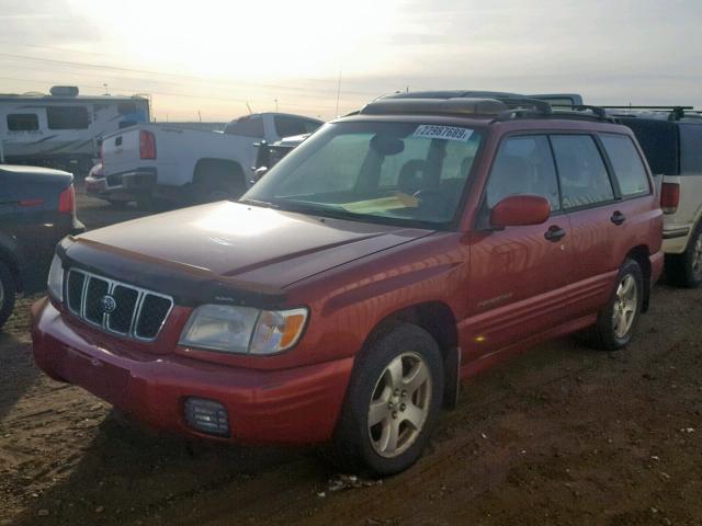 JF1SF656X2H741063 - 2002 SUBARU FORESTER S RED photo 2