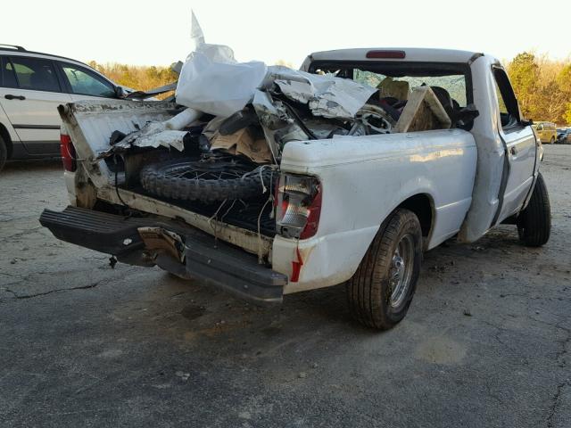 1FTYR10C01PA06138 - 2001 FORD RANGER WHITE photo 4