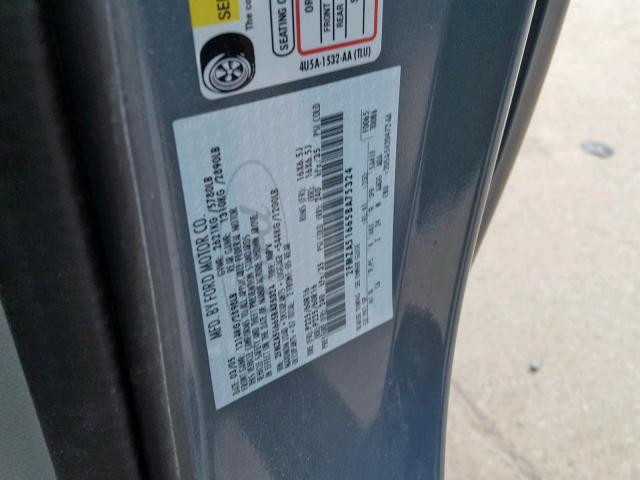 2FMZA51665BA75324 - 2005 FORD FREESTAR S BLUE photo 10