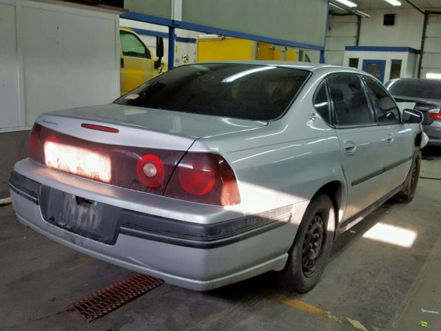 2G1WF52E349103593 - 2004 CHEVROLET IMPALA SILVER photo 4