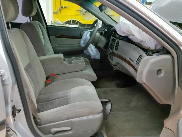 2G1WF52E349103593 - 2004 CHEVROLET IMPALA SILVER photo 5