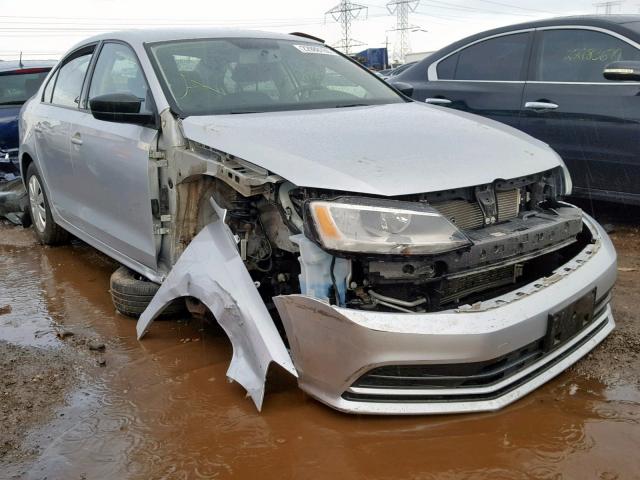3VW2K7AJ5FM294470 - 2015 VOLKSWAGEN JETTA BASE 银色 照片 1