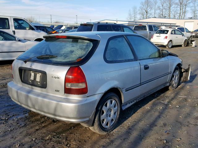 2HGEJ6444YH103031 - 2000 HONDA CIVIC DX SILVER photo 4