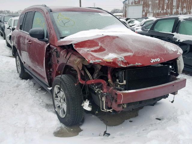 1C4NJCBA4FD138233 - 2015 JEEP COMPASS SP MAROON photo 1