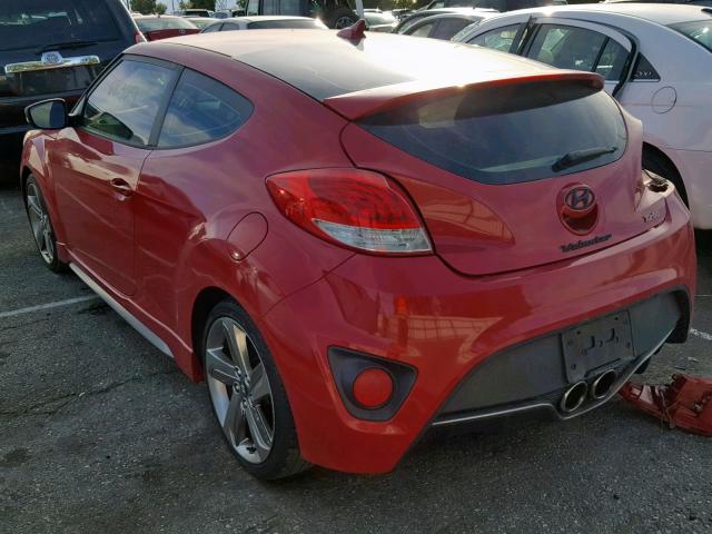 KMHTC6AE6DU109199 - 2013 HYUNDAI VELOSTER T RED photo 3