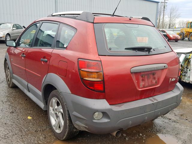 5Y2SL62834Z463502 - 2004 PONTIAC VIBE MAROON photo 3