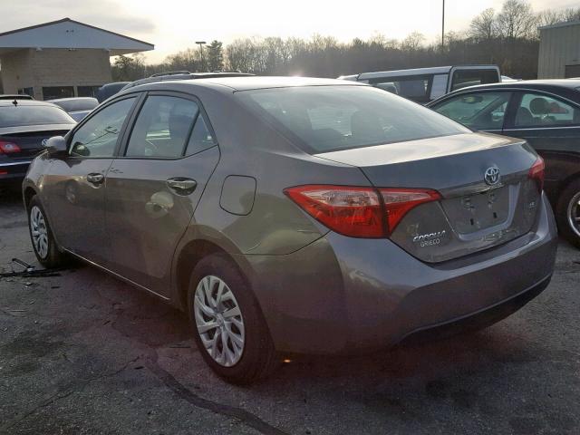 2T1BURHE5HC771735 - 2017 TOYOTA COROLLA L GRAY photo 3