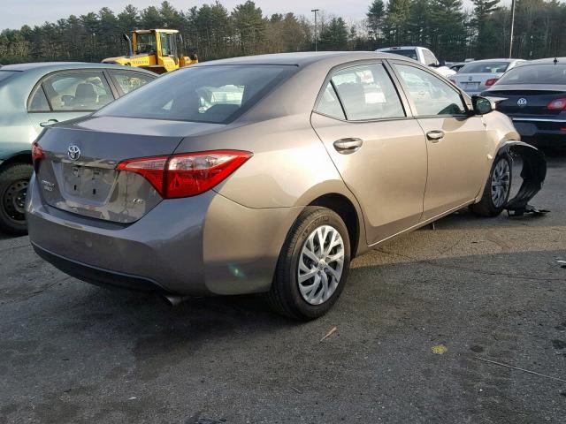 2T1BURHE5HC771735 - 2017 TOYOTA COROLLA L GRAY photo 4