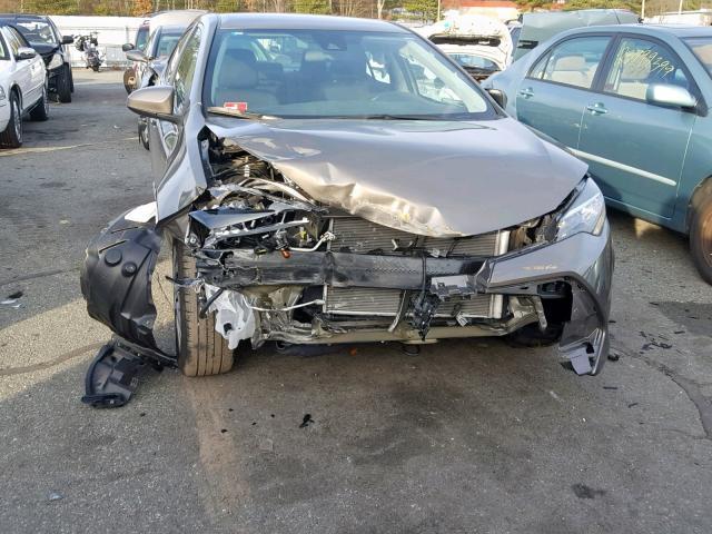 2T1BURHE5HC771735 - 2017 TOYOTA COROLLA L GRAY photo 9