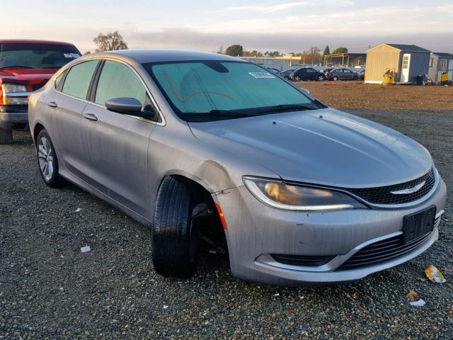 1C3CCCAB1FN606896 - 2015 CHRYSLER 200 LIMITE SILVER photo 1