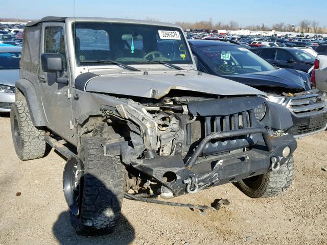 1J4FA24117L172532 - 2007 JEEP WRANGLER X SILVER photo 1