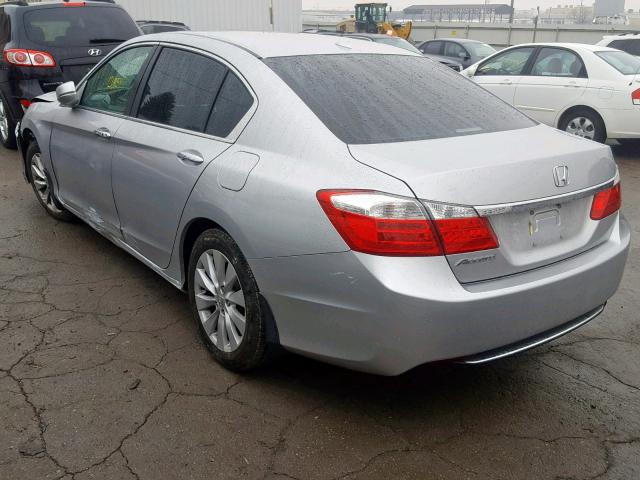 1HGCR2F87DA149079 - 2013 HONDA ACCORD EXL SILVER photo 3