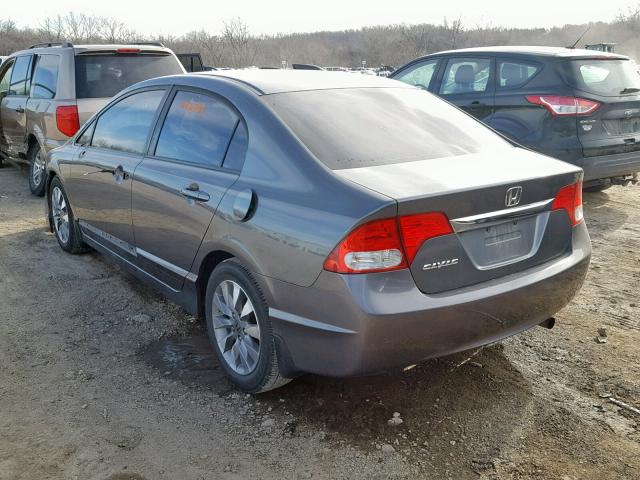 19XFA1F94AE020893 - 2010 HONDA CIVIC EXL GRAY photo 3