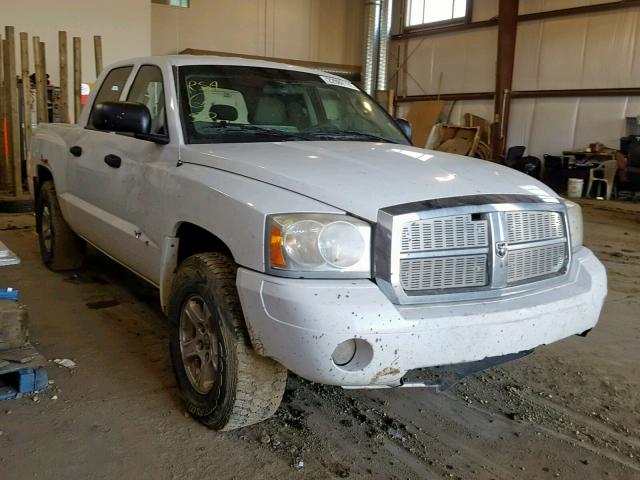 1D7HW48P67S245321 - 2007 DODGE DAKOTA QUA WHITE photo 1