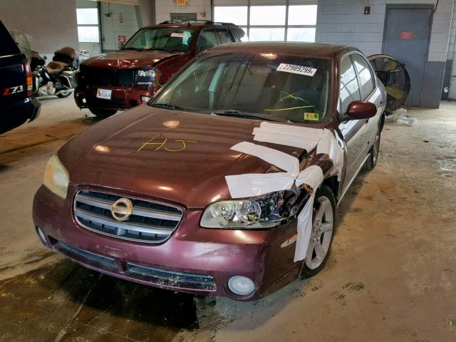 JN1DA31D03T517323 - 2003 NISSAN MAXIMA GLE Tünd qırmızı foto 2