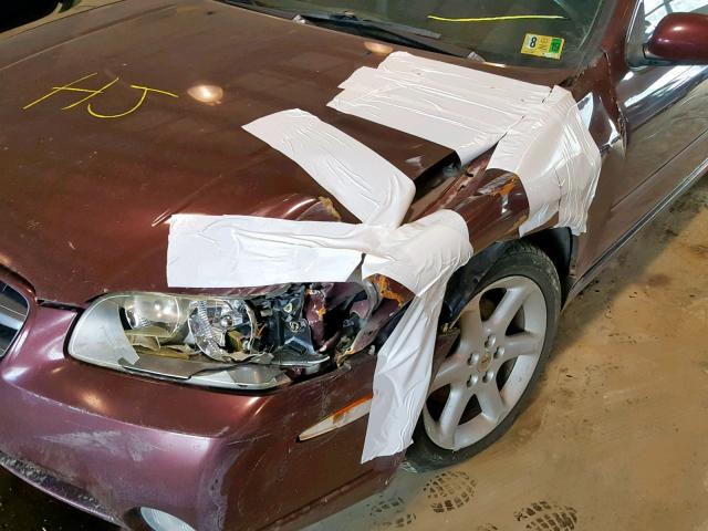 JN1DA31D03T517323 - 2003 NISSAN MAXIMA GLE Tünd qırmızı foto 9