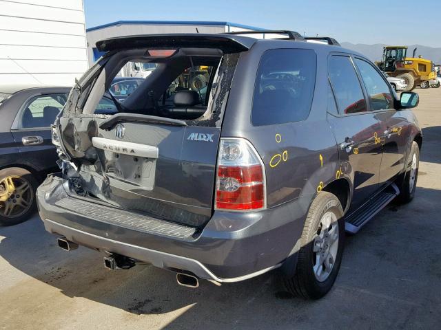 2HNYD18906H539281 - 2006 ACURA MDX TOURIN GRAY photo 4