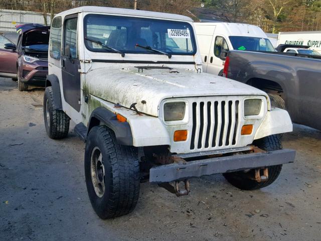 2J4FY19P0NJ535361 - 1992 JEEP WRANGLER / WHITE photo 1