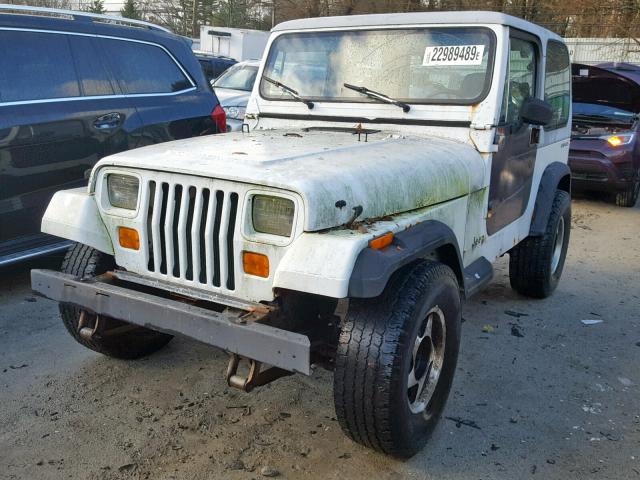 2J4FY19P0NJ535361 - 1992 JEEP WRANGLER / WHITE photo 2