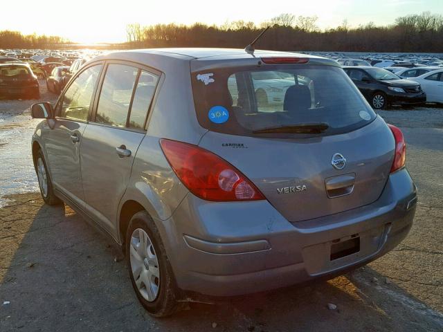 3N1BC1CPXCK221247 - 2012 NISSAN VERSA S GRAY photo 3