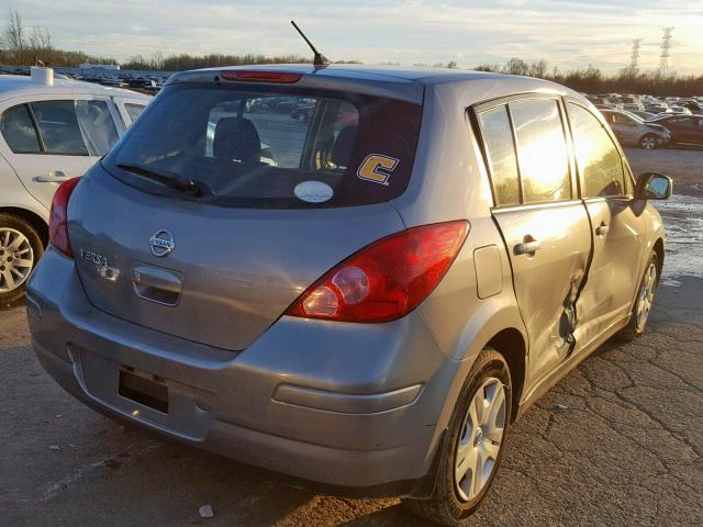 3N1BC1CPXCK221247 - 2012 NISSAN VERSA S GRAY photo 4