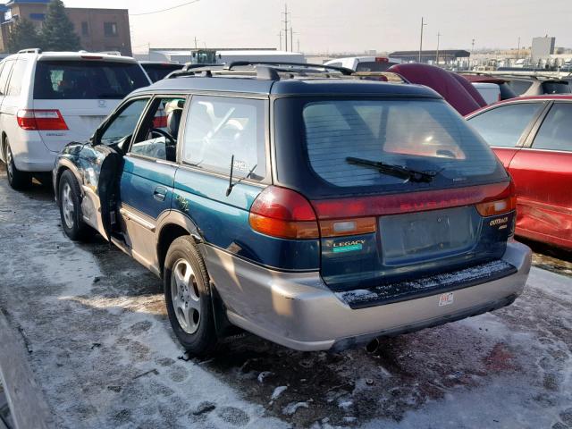 4S3BG685XX7661107 - 1999 SUBARU LEGACY OUT GREEN photo 3