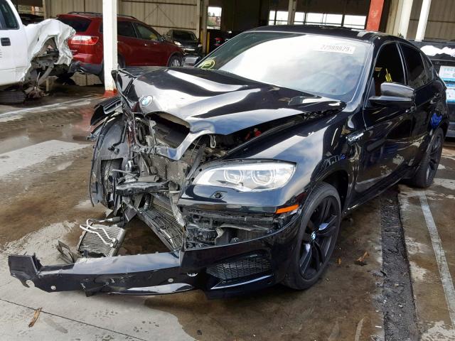 5YMGZ0C53DLL30125 - 2013 BMW X6 M BLACK photo 2