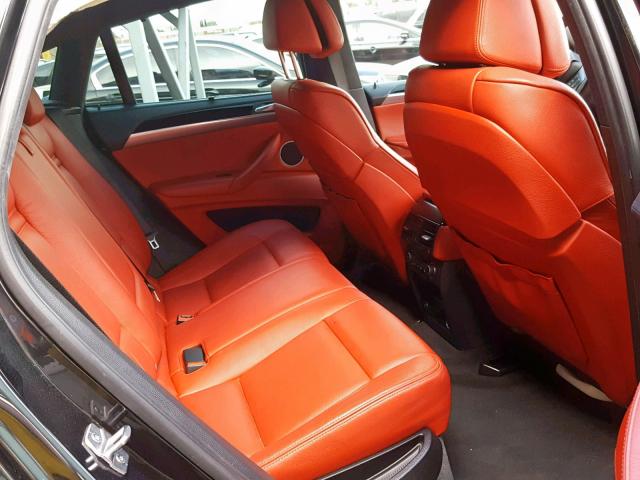5YMGZ0C53DLL30125 - 2013 BMW X6 M BLACK photo 6
