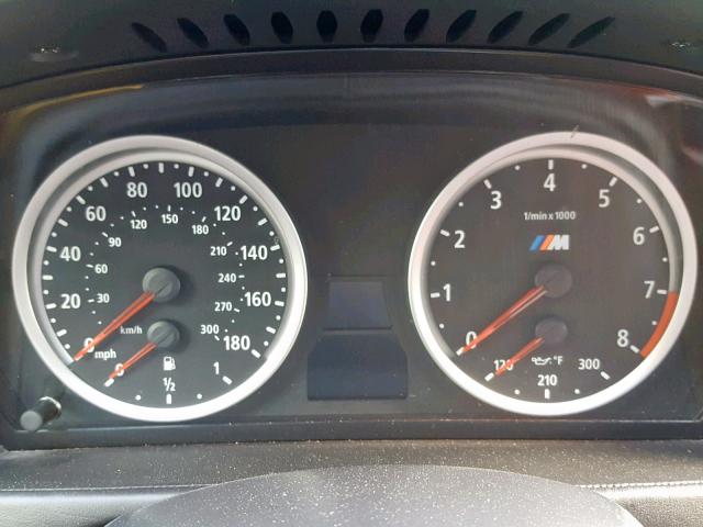 5YMGZ0C53DLL30125 - 2013 BMW X6 M BLACK photo 8