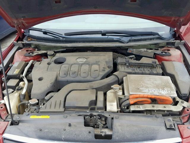 1N4CL21E57C183601 - 2007 NISSAN ALTIMA HYB RED photo 7