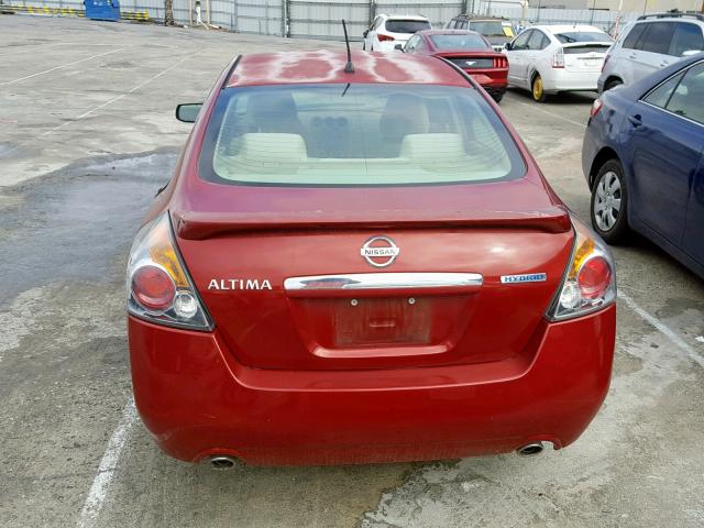 1N4CL21E57C183601 - 2007 NISSAN ALTIMA HYB RED photo 9