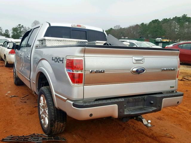 1FTFW1EV7AFD49433 - 2010 FORD F150 SUPER SILVER photo 3