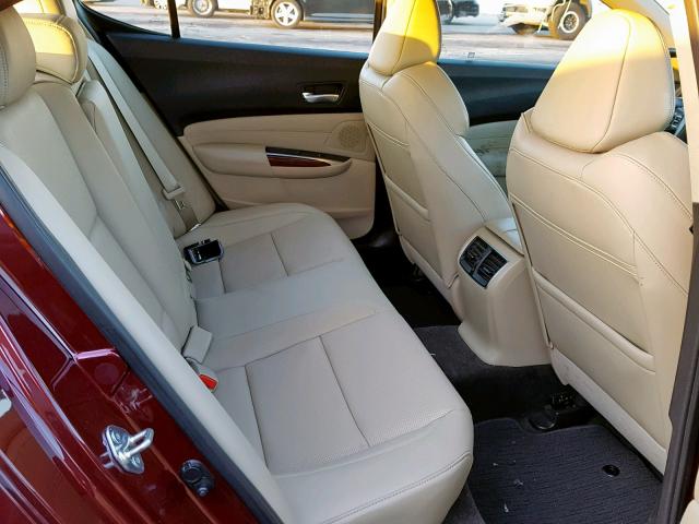 19UUB2F56GA012556 - 2016 ACURA TLX TECH BURGUNDY photo 6