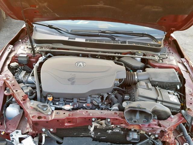 19UUB2F56GA012556 - 2016 ACURA TLX TECH BURGUNDY photo 7