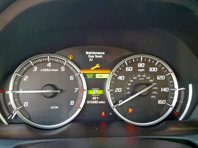 19UUB2F56GA012556 - 2016 ACURA TLX TECH BURGUNDY photo 8