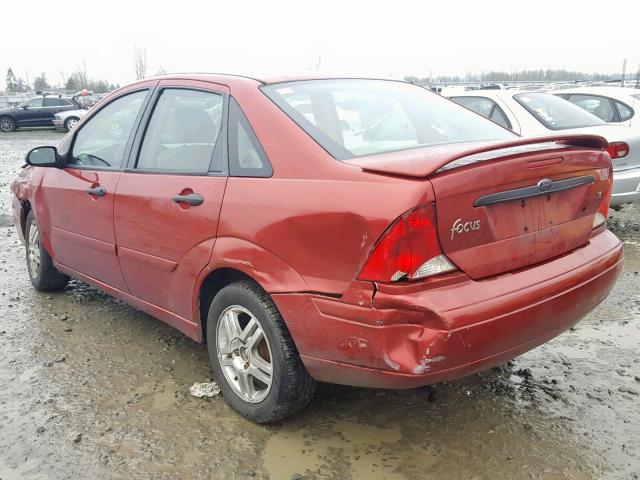 1FAFP34394W167610 - 2004 FORD FOCUS SE C RED photo 3