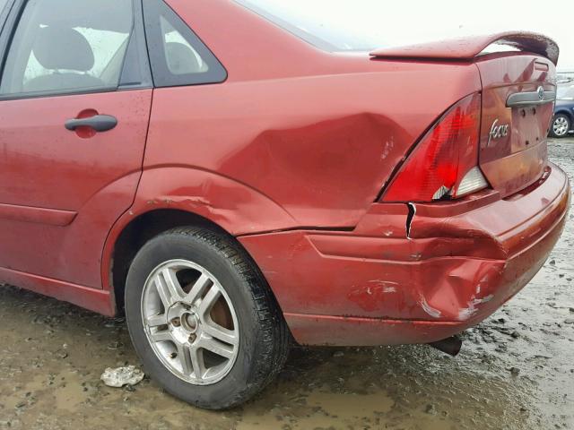 1FAFP34394W167610 - 2004 FORD FOCUS SE C RED photo 9