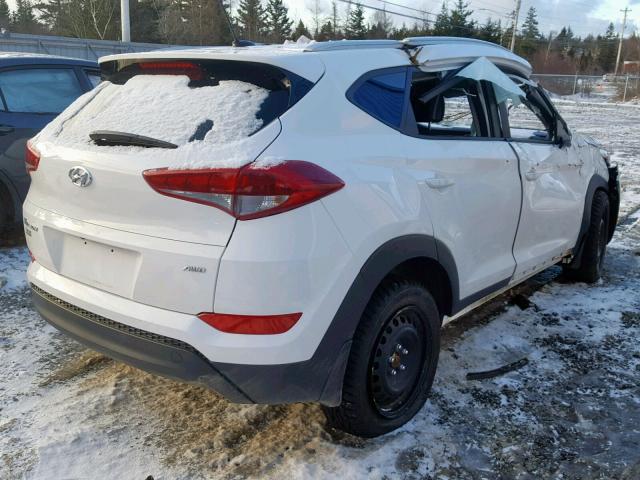 KM8J3CA46GU214293 - 2016 HYUNDAI TUCSON LIM WHITE photo 4