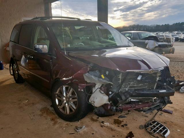 2A8HR64X48R680739 - 2008 CHRYSLER TOWN & COU MAROON photo 1