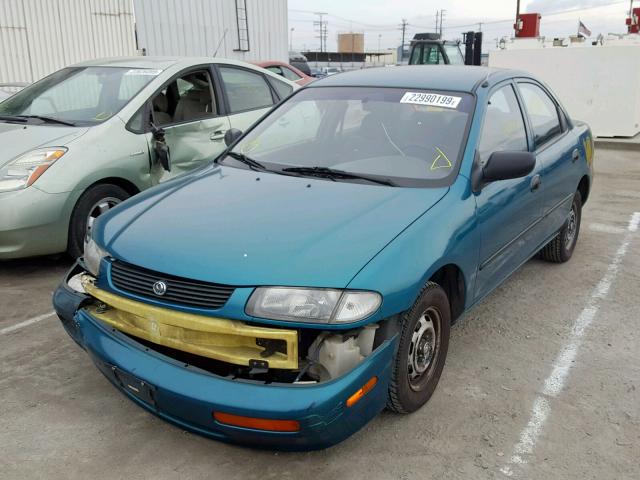 JM1BA1414S0143275 - 1995 MAZDA PROTEGE DX GREEN photo 2