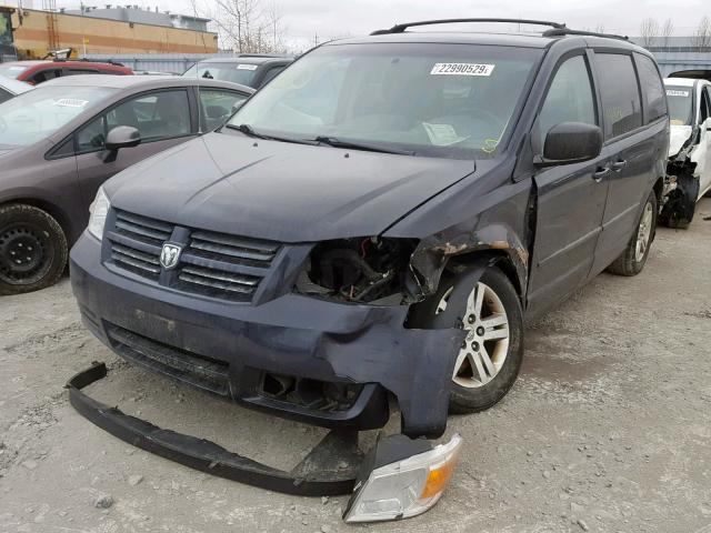 2D4RN4DE4AR469219 - 2010 DODGE GRAND CARA BLACK photo 2