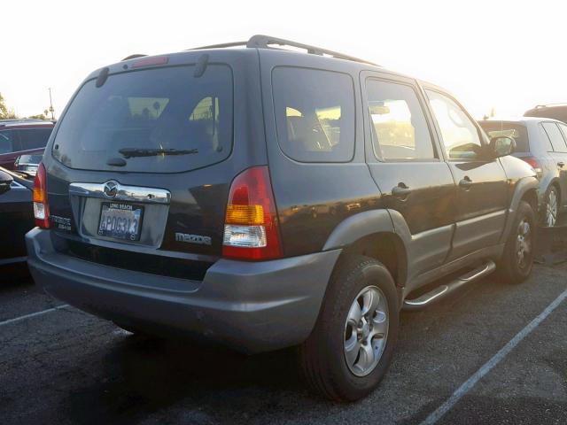 4F2YU08151KM29905 - 2001 MAZDA TRIBUTE LX BLACK photo 4